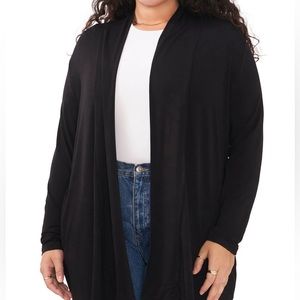 Black Open Cardigan NWOT Plus Size